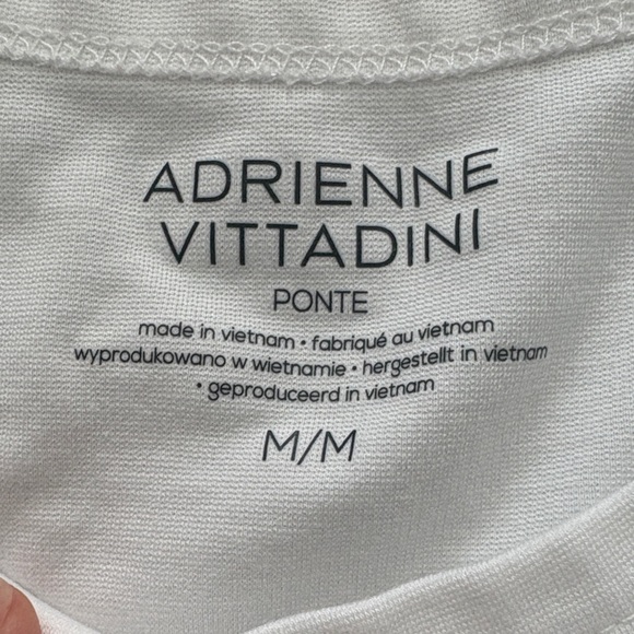Adrienne Vittadini Classic White Short Sleeve Tee - Picture 2 of 3